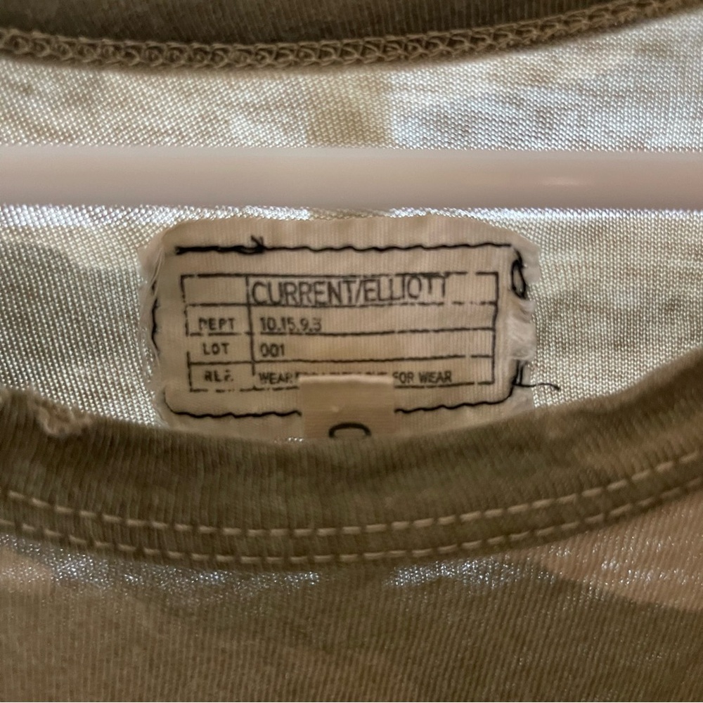 Current/Elliott Green and Brown Muscle Tee - Picture 5 of 9